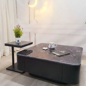 M06 - Bàn Trà Đá Đen Có Vân