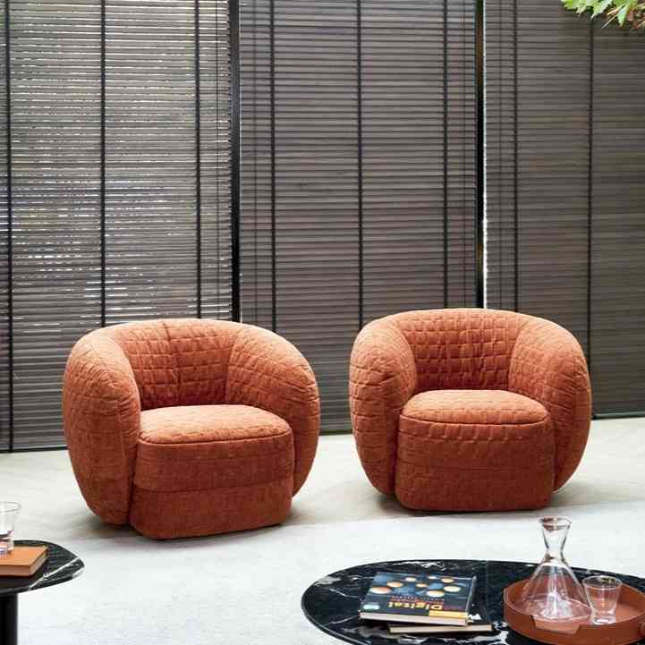 GS0043 Sofa Thư Giãn Màu Nâu Cam